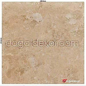  Traverten Fayans Cilalı 1.2 x 40.6 x 40.6cm  -DT1068
