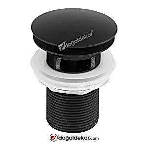 Siyah Lavabo Gider Sifon Tıpası BasÇek 401- DT1780