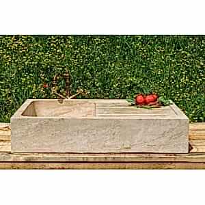 Barbekü Yanı Bahçeler için Traverten Lavabo-DT1135