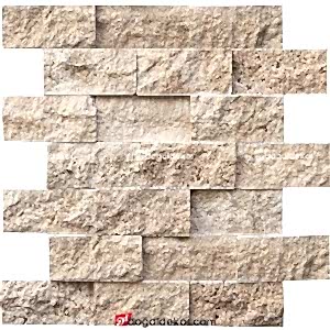 5x10 A+ KALİTE Dogal Tas Denizli Traverten Duvar Taslari -DT1153