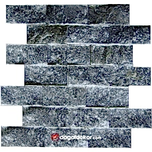 5x10cm K.Siyah Mermer Patlatma Taş -DT1743